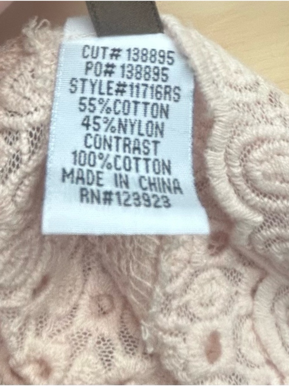 XCVI Peach Sheer Mesh and Lace-Trim Peasant Blouse Size M - Picture 6 of 6